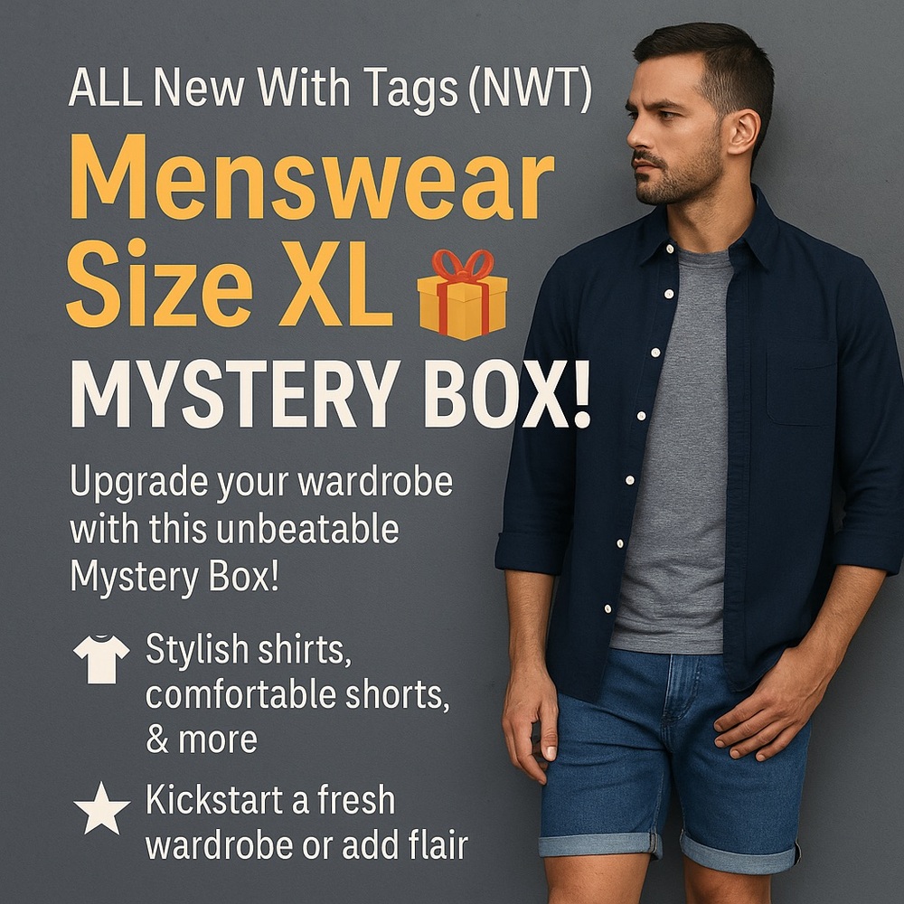 ALL NEW With Tags (NWT) Menswear Size XL Mystery Box! 🎁 - Picture 2 of 16